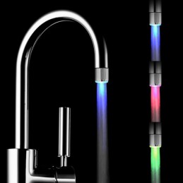 Torneira LED colorida...