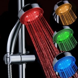 Cabeça de chuveiro LED com...