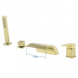 Sistema de Duche em Dourado...
